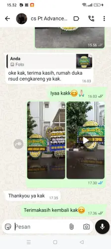 Testimonial Papan Bunga Pernikahan paseh kaler
