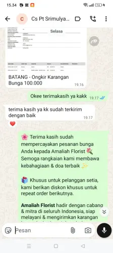 Testimonial Papan Bunga paseh kaler