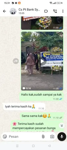 Testimonial Papan Bunga paseh kaler
