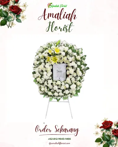 Krans Bunga Duka Cita paseh kaler